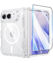 iPhone Duo Case Full Hinge Protection MagSafe Heavy Duty Rugged Shockproof Anti-Scratch Protective Clear Phone Cover