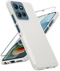 Motorola Moto G 5G 2026 Phone Case: Dual Layer Heavy Duty Protective Cover Shockproof Rugged with Non-Slip Textured Back