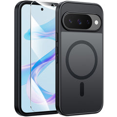 FNTCASE für Google Pixel 10 Pro XL 6,8 Zoll Handyhülle: Magnetische, durchscheinende, matte, stoßfeste, schlanke Handyhülle – sturzsichere Hartschale in Militärqualität mit Anti-Fingerabdruck-Schutzhülle 
