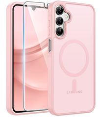 Samsung Galaxy A15 Phone Case: Magnetic Translucent Matte Shockproof Slim Phone Cover - Military Grade Drop Proof Hard Back Anti-Fingerprint Protective Case