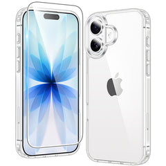 FNTCASE for iPhone 17 6.3 inch Clear Case: Wireless Charging Anti Yellowing Shockproof Phone Case