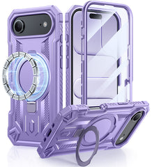 FNTCASE for iPhone Air Case with Ring Holder Magnetic Kickstand Military Grade Shockproof Protective Rugged Cell Phone Cover