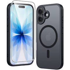 FNTCASE for iPhone 17 Case: Strong Magnetic Translucent Matte Slim Shockproof Protective Drop Full Protection Phone Cover