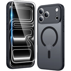 FNTCASE for iPhone 17 Pro Max Case: Strong Magnetic Translucent Matte Slim Shockproof Protective Drop Full Protection Phone Cover