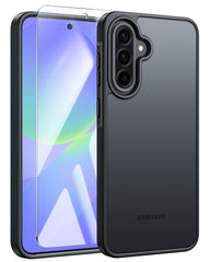 FNTCASE Samsung Galaxy A36 用電話ケース: 半透明マット耐衝撃スリム電話カバー - ミリタリーグレードの落下防止ハードバック指紋防止保護ケース