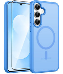 Samsung Galaxy S25 FE Case: Strong Magnetic Translucent Matte Slim Shockproof Protective Drop Protection Phone Cover