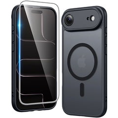 FNTCASE for iPhone Air Case: Strong Magnetic Translucent Matte Slim Shockproof Protective Drop Full Protection Phone Cover