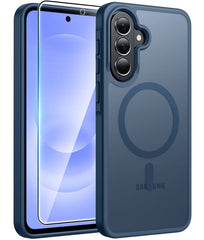 Samsung A37/A36/A56 Phone Case: Magnetic Translucent Matte Shockproof Slim Phone Cover - Military Grade Drop Proof Hard Back Anti-Fingerprint Protective Case