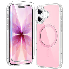 iPhone 17 New Transparent Phone Case: Magnetic Charging Shockproof Magsafe Support
