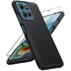 Motorola Moto G 5G 2026 Phone Case: Dual Layer Heavy Duty Protective Cover Shockproof Rugged with Non-Slip Textured Back