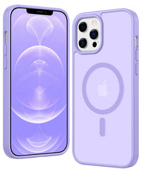 FNTCASE Schutzhülle für iPhone 12 Pro Max: Magnetisches Laden, stoßfeste Magsafe-Unterstützung – Frosted Oil Spray Touch 