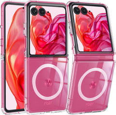 FNTCASE for Motorola Razr Ultra 2025 Phone Case: Magnetic Charging Anti Yellowing Shockproof Magsafe Support Phone Case