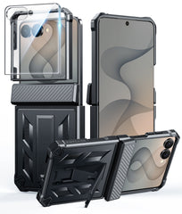 Samsung Z Flip 8 Phone Case: Military Grade Shockproof with Built-in Kickstand, Hinge Protection