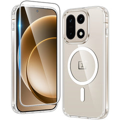 OnePlus 15 Clear Case: Magnetic Charging Shockproof Magsafe Support