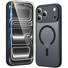 FNTCASE for iPhone 17 Pro Case: Strong Magnetic Translucent Matte Slim Shockproof Protective Drop Full Protection Phone Cover