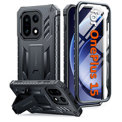 FNTCASE For OnePlus 15 Phone Case: Military Grade Shockproof with Built-in Screen Protector and Kickstand