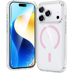 FNTCASE For iPhone 17 Pro 6.3 inch Clear Case: Magnetic Charging Shockproof Magsafe Support