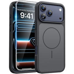 iPhone 17 Pro Phone Case: Military Grade Shockproof Protective Magsafe Spliced Colors Design‌