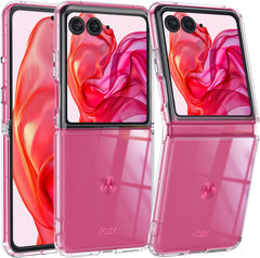 FNTCASE for Motorola Razr Ultra 2025 Phone Case: Clear Slim Anti Yellowing Shockproof Protective