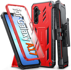 Samsung Galaxy A17 Phone Case: Rugged Protective Phone Case with Belt Clip Holster and Kickstand
