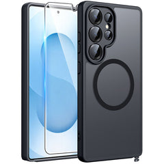 Samsung Galaxy S25 Ultra 6.9 Inch Phone Case: Magnetic Translucent Matte Shockproof Slim Phone Cover - Military Grade Drop Proof Hard Back Anti-Fingerprint Protective Case