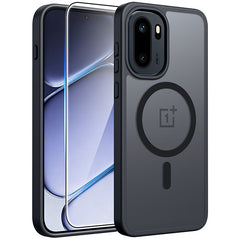 FNTCASE for OnePlus 15R Phone Case: Magnetic Translucent Matte Shockproof Slim Phone Cover - Military Grade Drop Proof Hard Back Anti-Fingerprint Protective Case