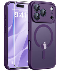 FNTCASE für iPhone 17 Pro Hülle: Starke magnetische, durchscheinende, matte, schlanke, stoßfeste Schutzhülle mit vollständigem Schutz 