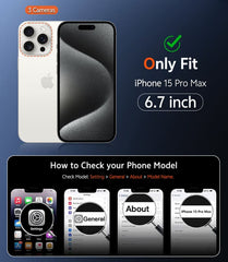 iPhone 15 Pro Max Clear Case: Magnetic Charging Anti Yellowing Shockproof Magsafe Support