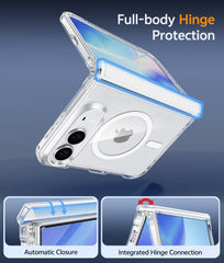 iPhone Duo Case Full Hinge Protection MagSafe Heavy Duty Rugged Shockproof Anti-Scratch Protective Clear Phone Cover