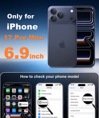 iPhone 17 Pro Max Handyhülle: MagSafe-integrierte Silikonhülle mit stoßfestem Schutz nach Militärstandard 