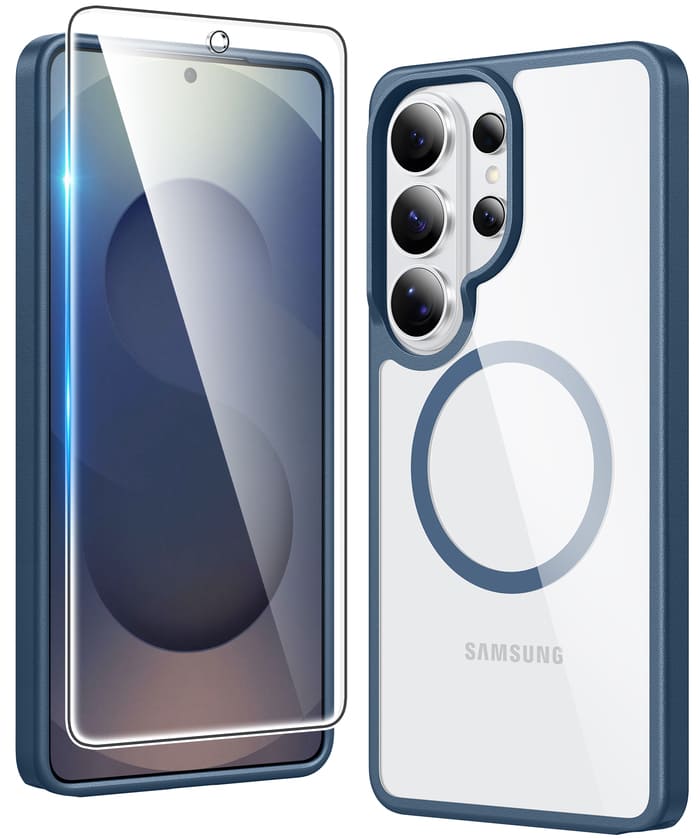 Samsung Galaxy S26 Ultra Clear Magnetic Case - Anti-Yellowing, Magsafe Compatible, Rugged Shockproof Protective Bumper FNTCASE OFFICIAL Samsung Galaxy S26 Ultra Clear Magnetic Case - Anti-Yellowing, Magsafe Compatible, Rugged Shockproof Protective Bumper FNTCASE OFFICIAL