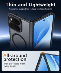 Google Pixel 11 Pro Fold Phone Case: Magnetic Charging Shockproof Magsafe Support - Frosted Oil Spray Touch