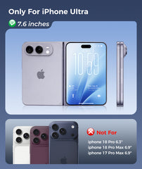 iPhone Ultra 2026 Case: 360° Spin Magnetic Stand Translucent Matte Military Grade Shockproof