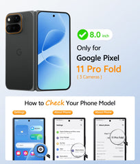 Google 11 Pro Fold with Hinge Protection Translucent MagSafe Matte Case Military Grade Shockproof Protective Phone Cover