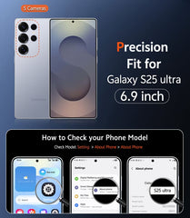 Samsung Galaxy S25 Ultra 6.9 Inch Case: Magnetic Charging Anti Yellowing Shockproof Magsafe Support Phone Case