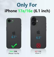 iPhone 17E 2026 Phone Case: Rugged Protective Phone Case with Belt Clip Holster and Kickstand