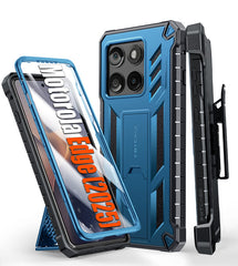 FNTCASE For Motorola Edge 2025 Phone Case: Rugged Protective Phone Case with Belt Clip Holster and Kickstand