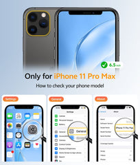 iPhone 11 Pro Max Case: Strong Magnetic Translucent Matte Slim Shockproof Protective Drop Full Protection Phone Cover