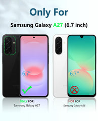 Samsung Galaxy A27 Phone Case: Military Grade Shockproof with Built-in Screen Protector and Kickstand