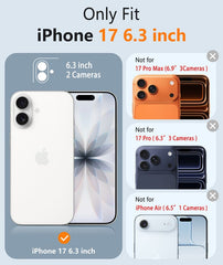 iPhone 17 Phone Case: Magsafe Integrated Silicone Phone Cases with Military Grade Shockproof Protective Cover