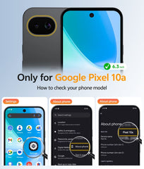 Google Pixel 10A Phone Case: Magnetic Translucent Matte Shockproof Slim Phone Cover - Military Grade Drop Proof Hard Back Anti-Fingerprint Protective Case