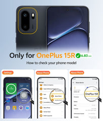 FNTCASE for OnePlus 15R Phone Case: Magnetic Translucent Matte Shockproof Slim Phone Cover - Military Grade Drop Proof Hard Back Anti-Fingerprint Protective Case