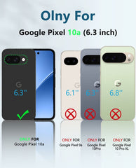 Google Pixel 10A Phone Case: Military Grade Shockproof with Built-in Screen Protector and Kickstand