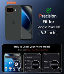 Google Pixel 10A Phone Case: Magnetic Translucent Matte Shockproof Slim Phone Cover - Military Grade Drop Proof Hard Back Anti-Fingerprint Protective Case