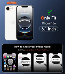 FNTCASE für iPhone SE 4/ SE 2025/ 16E Handyhülle: Magnetisches Laden, stoßfeste Magsafe-Unterstützung – Frosted Oil Spray Touch 