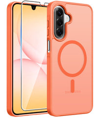 Samsung Galaxy A17 A16 Phone Case: Magnetic Translucent Matte Shockproof Slim Phone Cover - Military Grade Drop Proof Hard Back Anti-Fingerprint Protective Case