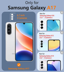 Samsung Galaxy A17 5G Phone Case: Dual Layer Military Grade Drop Protection Phone Cover with Belt-Clip Holster | Rugged Durable Heavy Duty Shockproof Protective Bumper Tough