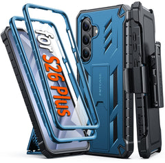 Samsung Galaxy S26 Plus Case with Belt Clip Holster and Kickstand Military-Grade Protection Includes 2 Front Frames and a Built-in Screen Protector