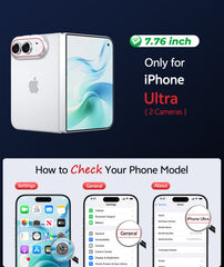 iPhone Ultra 2026 Clear Case: Magnetic Charging Shockproof Magsafe Support