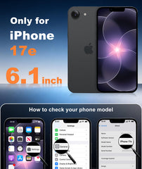 iPhone 17E 16E Phone Case: Magsafe Integrated Silicone Phone Cases with Military Grade Shockproof Protective Cover